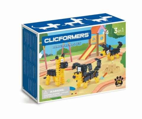 Klocki CLICFORMERS Black and yellow friends 74el 806003