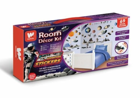 PROMO Zestaw naklejek do dekoracji pokoju Space Adventure 41127 34x46cm p12 Walltastic