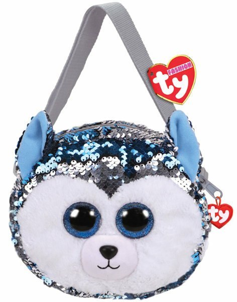 TY Fashion Sequins SLUSH - cekinowa torba na ramię husky 95125