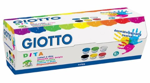 Farby do malowania palcami 6x100ml GIOTTO FINGER PAINT