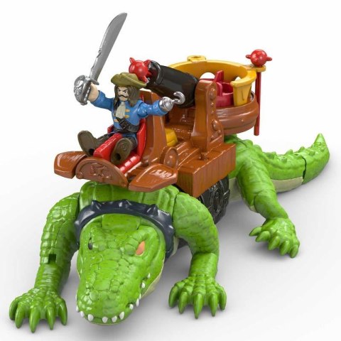 Fisher-Price Imaginext Kroczący Krokodyl i Pirat Hak DHH63 p2 MATTEL