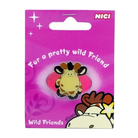 PROMO Przypinka metalowa Wild friends mix 26745 NICI