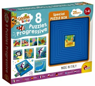 Carotina baby Puzzle progresywne 8 Morskie zwierzęta 95490 LISCIANI