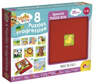 Carotina baby Puzzle progresywne 8 Zwierzątka 95476 LISCIANI