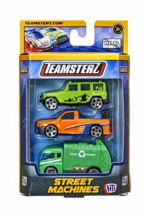 Auto wyścigowe Street Machines 3-pack TEAMSTERZ 1417540 p12 mix cena za 1 op