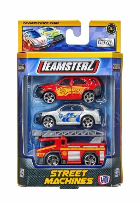 Auto wyścigowe Street Machines 3-pack TEAMSTERZ 1417540 p12 mix cena za 1 op