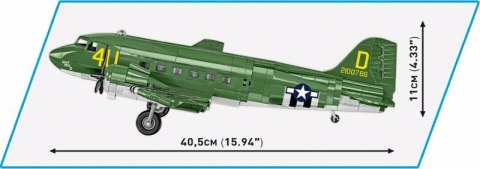 COBI 5743 Historical Collection WWII Samolot transportowy Douglas C-47 Skytrain (Dakota) 896 klocków