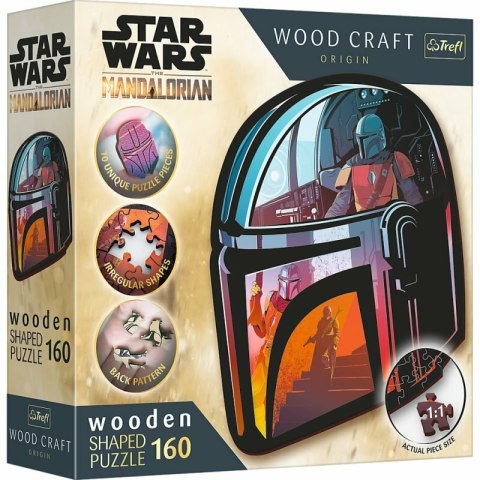 Puzzle drewniane 160el. Star Wars The Mandalorian 20186 Trefl