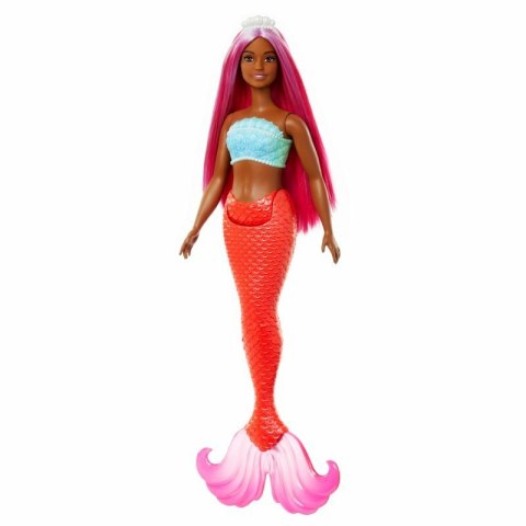 Barbie Lalka Syrenka czerwony ogon HRR04 HRR02 MATTEL