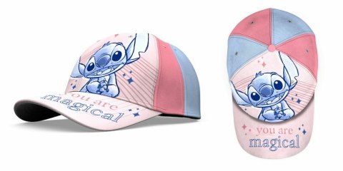 Czapka z daszkiem bawełna 100% 52/54cm 2 wzory Stitch D07149 MC Kids Euroswan mix cena za 1 szt