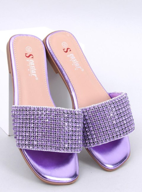 Klapki z cyrkoniami YANNI PURPLE Klapki z cyrkoniami YANNI PURPLE