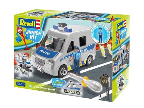 PROMO Revell 00811 Van policyjny do skręcania 1:20 Junior Kit