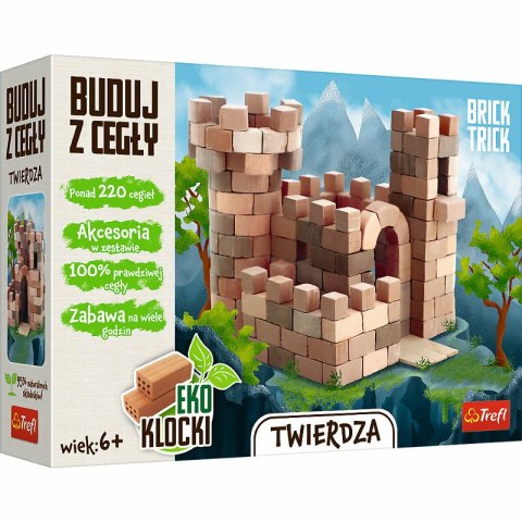 Eko Klocki Brick Trick buduj z cegły Twierdza M 220 cegieł 61540 Trefl