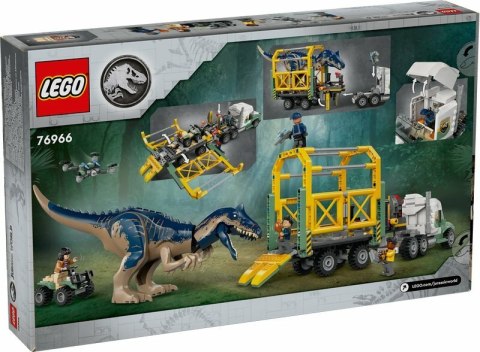 LEGO 76966 JURASSIC WORLD Dinomisje: ciężarówka do transportu allozaura p3