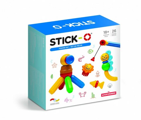 MAGFORMERS Klocki magnetyczne Stick-O zestaw wędkarski 26 elementów 902006