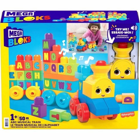 MEGA BLOKS Pociąg ABC Z dźwiękami FWK22 p2 MATTEL