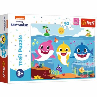 Puzzle 30el Podwodny świat rekinów Baby Shark 18284 Trefl