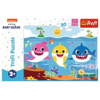 Puzzle 30el Podwodny świat rekinów Baby Shark 18284 Trefl