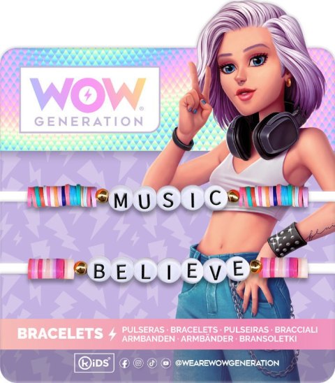 Bransoletki z przesłaniem WoW Generation WOW00008 Kids Euroswan p12 mix cena za 1szt