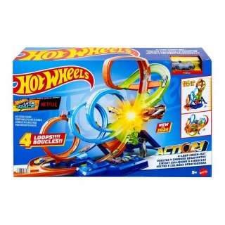 Hot Wheels Action Tor Poczwórna pętla kraks HXR70 MATTEL