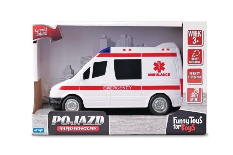 Pojazd z napędem frykcyjnym Karetka Pogotowia Funny Toys For Boys 143007