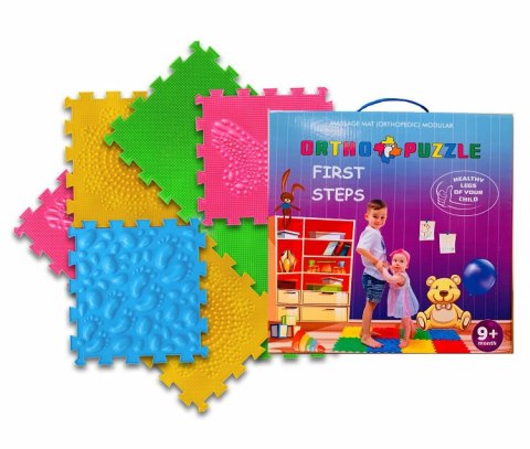 Polesie 62319 Mata do masażu ortopedyczna modułowa ORTHO PUZZLE Pierwsze kroczki