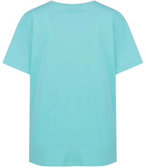 Bluzka koszulka t-shirt basic dekolt w serek ALDONA (Zielony) 2XL/3XL Bluzka koszulka t-shirt basic dekolt w serek ALDONA (Zielony) 2XL/3XL