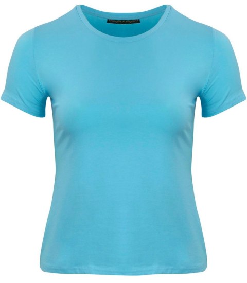 Bluzka koszulka t-shirt top bawełniana (Niebieski) 2XL/3XL Bluzka koszulka t-shirt top bawełniana (Niebieski) 2XL/3XL