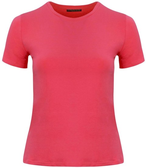 Bluzka koszulka t-shirt top bawełniana (Różowy) 2XL/3XL Bluzka koszulka t-shirt top bawełniana (Różowy) 2XL/3XL