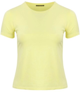 Bluzka koszulka t-shirt top bawełniana (Żółty) 2XL/3XL