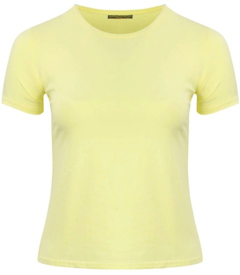 Bluzka koszulka t-shirt top bawełniana (Żółty) 2XL/3XL Bluzka koszulka t-shirt top bawełniana (Żółty) 2XL/3XL