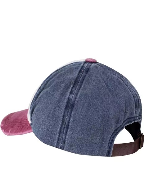 Czapka z daszkiem klasyczna DESTROYED LA unisex (Bordowy) Czapka z daszkiem klasyczna DESTROYED LA unisex (Bordowy)