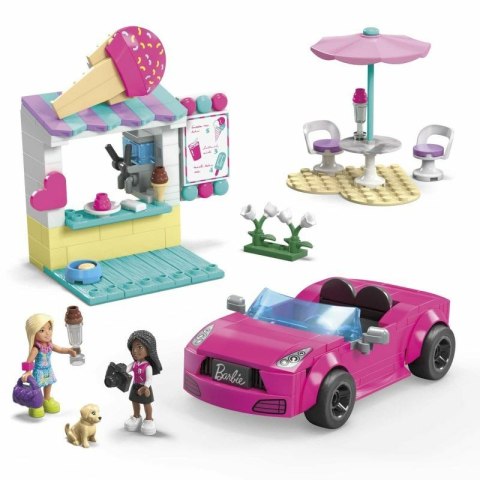 MEGA Barbie Kabriolet i stoisko z lodami HPN78 p6 MATTEL