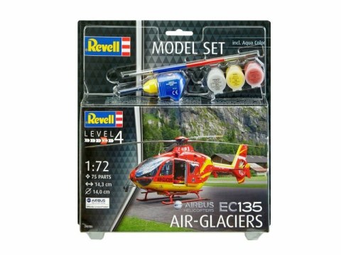 Model do sklejania 1:72 64986 EC 135 AIR-GLACIERS Revell