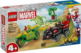 LEGO 11198 SPIDAY Pościg Spina za Electro w dinopojeździe 4p