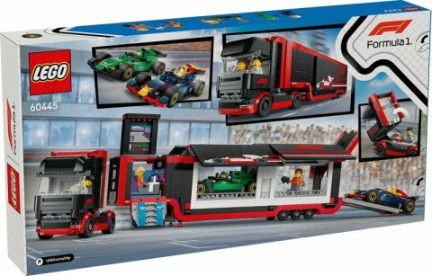 LEGO 60445 CITY F1 Ciężarówka z bolidami RB20 i AMR24 F1 p3