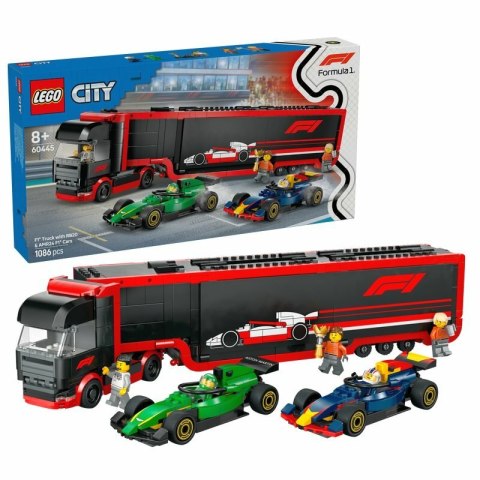 LEGO 60445 CITY F1 Ciężarówka z bolidami RB20 i AMR24 F1 p3