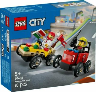 LEGO 60458 CITY Zestaw wyścigówek: pizza kontra wóz strażacki p4