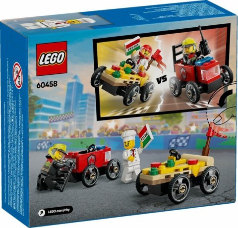 LEGO 60458 CITY Zestaw wyścigówek: pizza kontra wóz strażacki p4