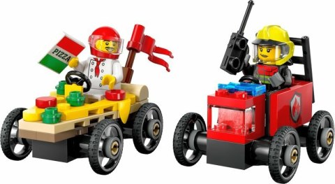 LEGO 60458 CITY Zestaw wyścigówek: pizza kontra wóz strażacki p4