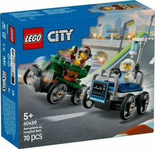 LEGO 60459 CITY Zestaw wyścigówek: samolot kontra łóżko szpitalne p4