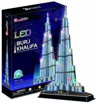 Puzzle 3D LED Burj Khalifa 136el. 20508 DANTE p12 CubicFun