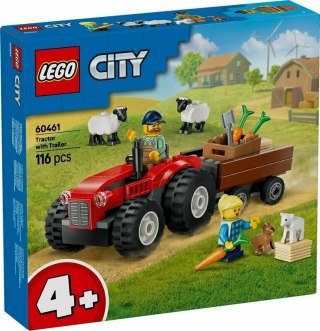 LEGO 60461 CITY Czerwony traktor z przyczepą i owcą p8