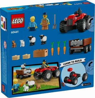 LEGO 60461 CITY Czerwony traktor z przyczepą i owcą p8