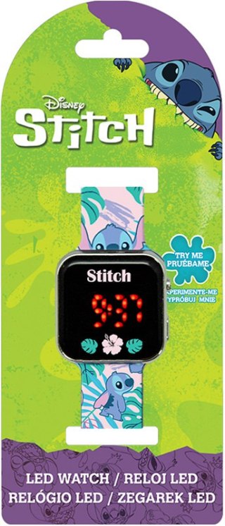 Zegarek LED z kalendarzem Stitch LAS4091 Kids Euroswan