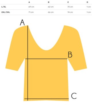 Bluzka koszulka t-shirt z dekoltem serek oversize Mela (Zielony) 2XL/3XL