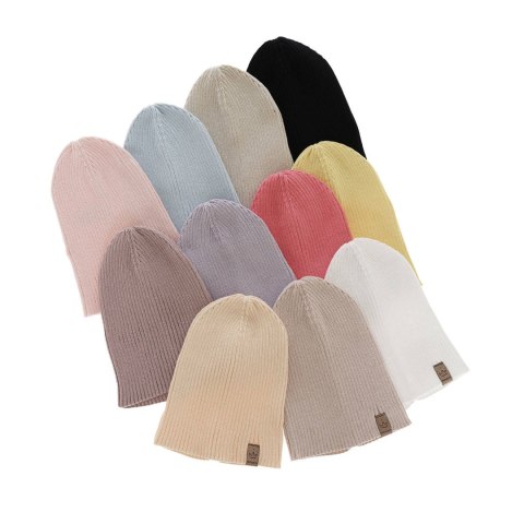 Beret jesienny, wiosenny dla dziewczynki, morelowy Silana Beret jesienny, wiosenny dla dziewczynki, morelowy Silana