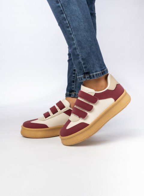 Damskie Sneakersy - Bordowe AURORA WINE - 38 Damskie Sneakersy - Bordowe AURORA WINE - 38