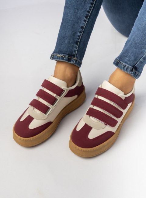 Damskie Sneakersy - Bordowe AURORA WINE - 38 Damskie Sneakersy - Bordowe AURORA WINE - 38