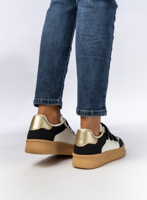 Damskie Sneakersy - Czarne AURORA BLACK - 37 Damskie Sneakersy - Czarne AURORA BLACK - 37